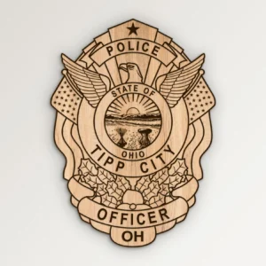 Tipp City Ohio Police Officer Badge SVG Vector911