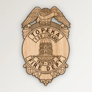 Topeka Kansas Fire Department Badge SVG Vector911