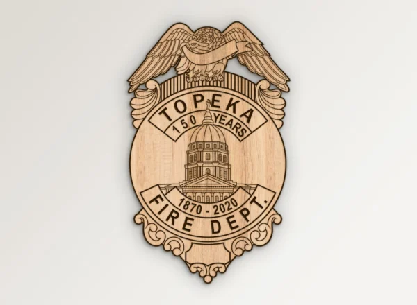 Topeka Kansas Fire Department Badge SVG Vector911