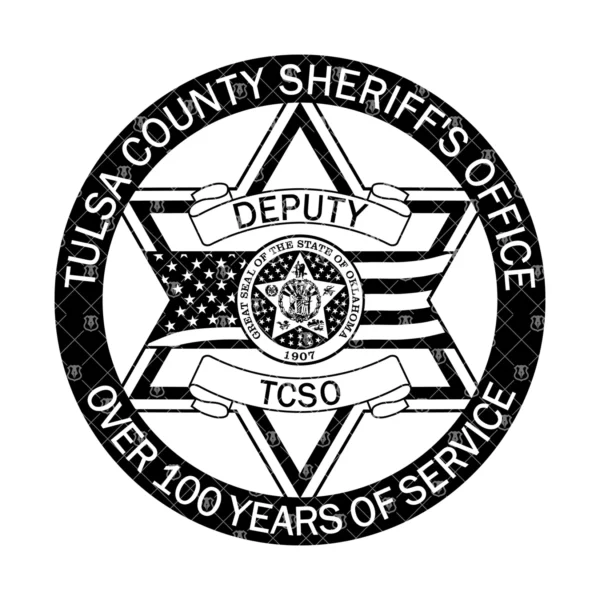 Tulsa County Oklahoma Sheriff's Office Deputy Badge - Image 2