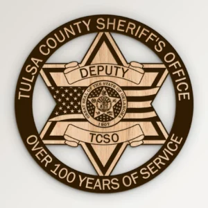 Tulsa County Oklahoma Deputy Sheriff Badge SVG Vector911