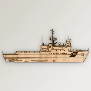 USCG WMEC 270 Cutter Side Profile SVG Vector911