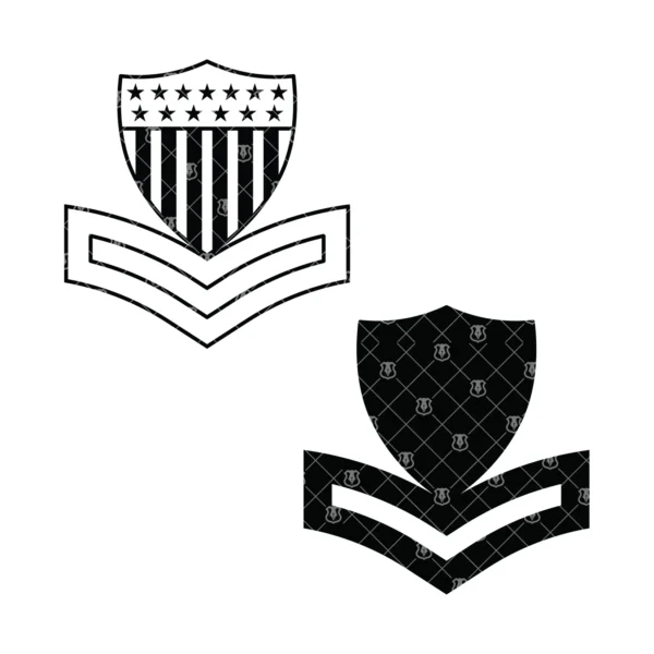 Coast Guard Enlisted Ranks Petty Officer Chevrons E4 E5 E6 Bundle - Image 5