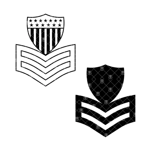 Coast Guard Enlisted Ranks Petty Officer Chevrons E4 E5 E6 Bundle - Image 7