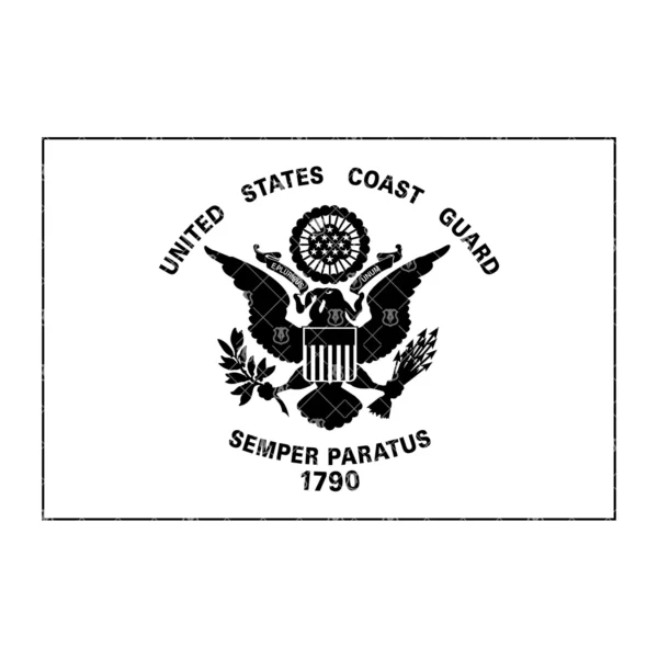 Coast Guard Semper Paratus Eagle Ensign Flag - Image 2