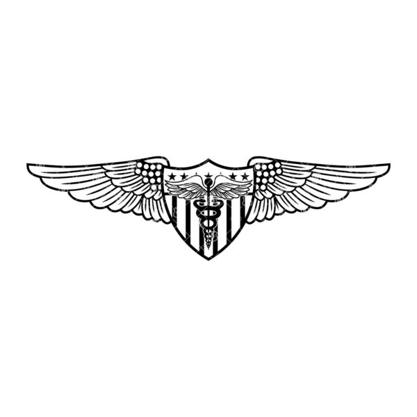 Coast Guard Flight Surgeon Wings Insignia - Image 2