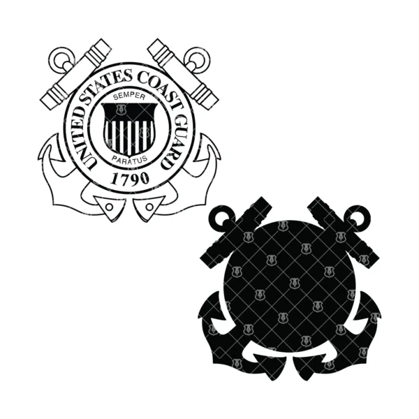 Coast Guard USCG Standard Shield Seal - Image 3