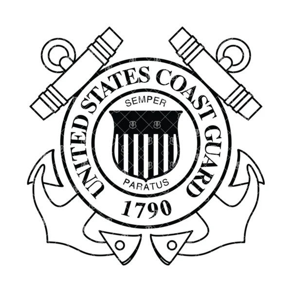 Coast Guard USCG Standard Shield Seal - Image 2