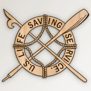 Coast Guard USCG Life Saving Service Pin SVG Vector911