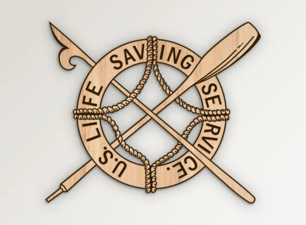 Coast Guard USCG Life Saving Service Pin SVG Vector911