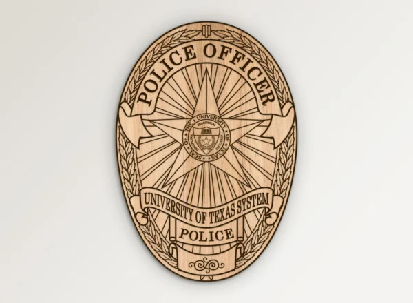 University of Texas Police Officer Badge SVG Vector911