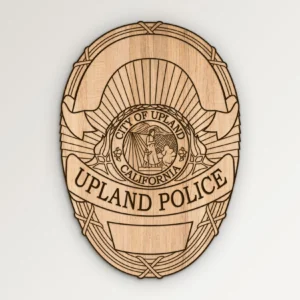 Upland California Police Department Badge SVG Vector911