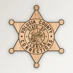 Volusia County Florida Corrections Badge SVG Vector911