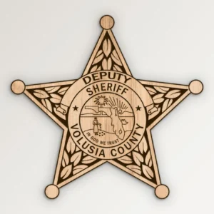 Volusia County Florida Deputy Sheriff Badge SVG Vector911