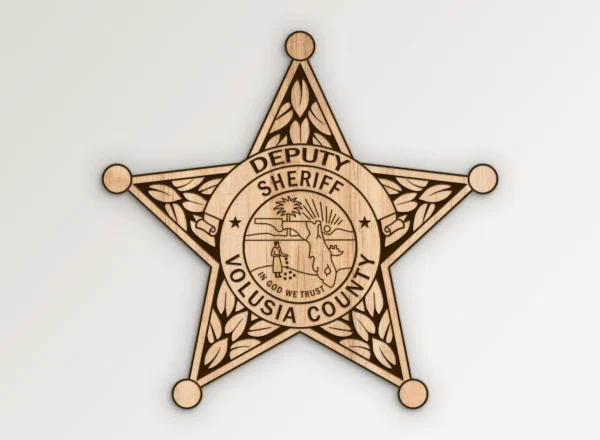 Volusia County Florida Deputy Sheriff Badge SVG Vector911