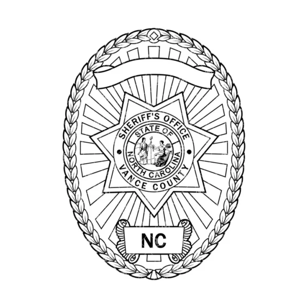 Vance County North Carolina Sheriff's Office Badge - Image 2