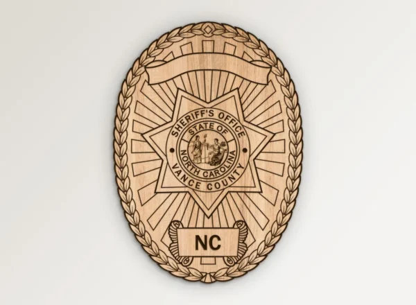 Vance County North Carolina Sheriffs Office Badge SVG Vector911