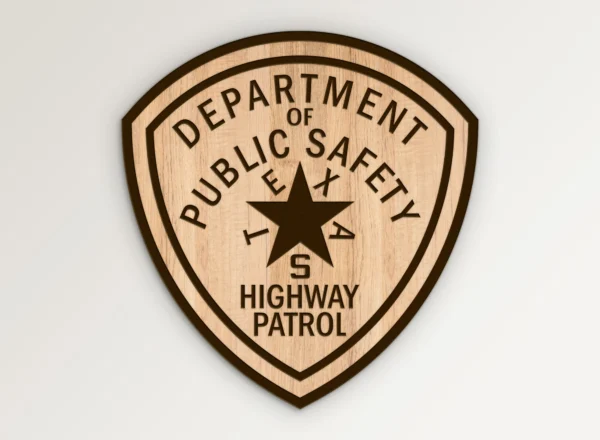 Texas DPS Highway Patrol Patch Vintage Design SVG Vector911