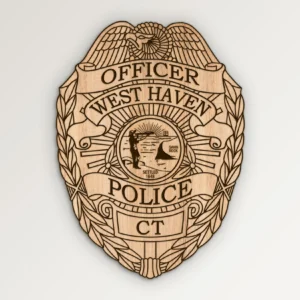 West Haven Connecticut Police Officer Badge SVG Vector911