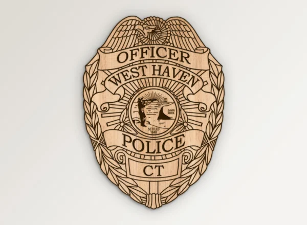 West Haven Connecticut Police Officer Badge SVG Vector911