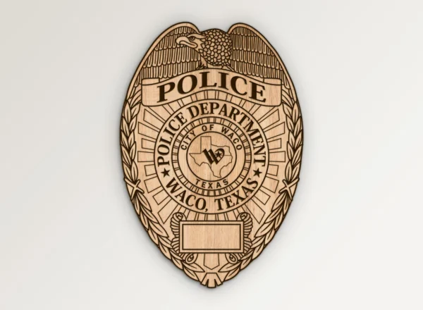 Waco Texas Police Department Badge SVG Vector911