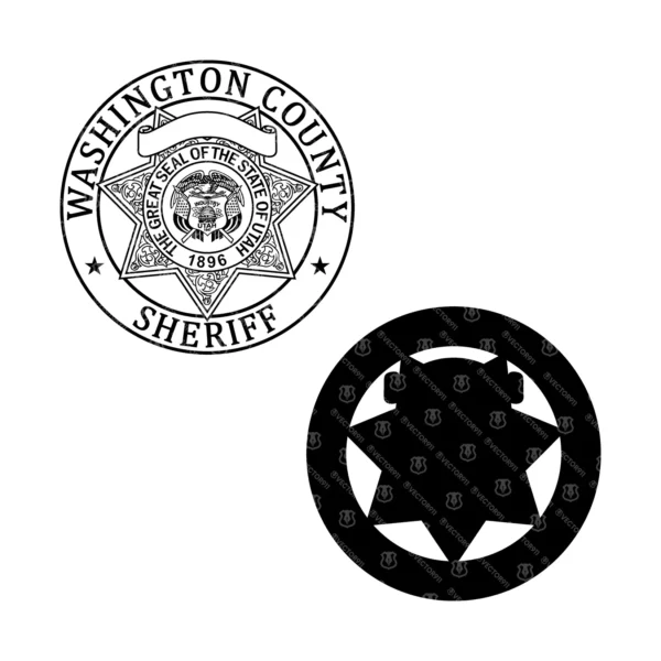 Washington County Utah Sheriff Badge - Image 3