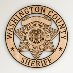 Washington County Utah Sheriff Badge SVG Vector911