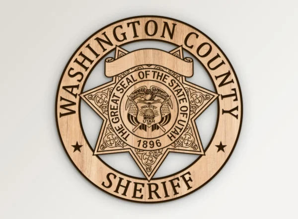 Washington County Utah Sheriff Badge SVG Vector911