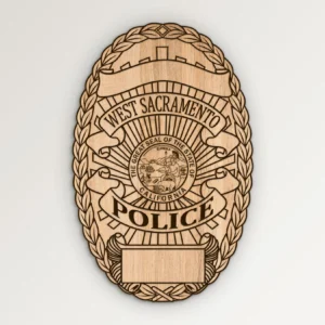 West Sacramento California Police Badge SVG Vector911