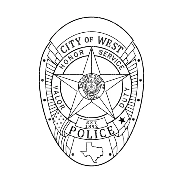 City of West Texas Police Badge - Image 2