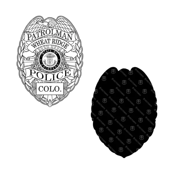 Wheat Ridge Colorado Police Patrolman Badge - Image 3