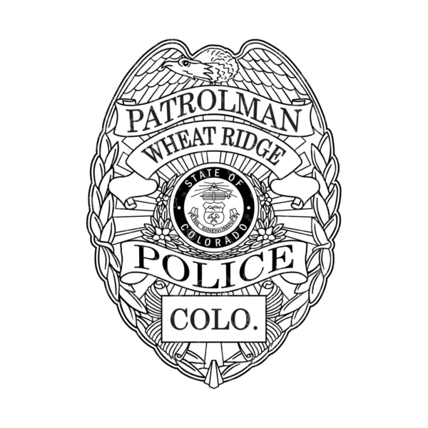 Wheat Ridge Colorado Police Patrolman Badge - Image 2