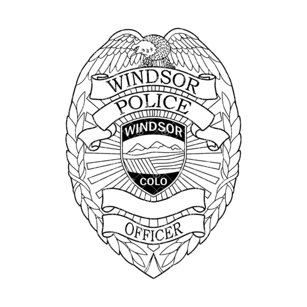 Windsor Colorado Police Officer Badge - Image 2