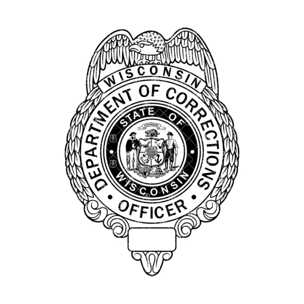 Wisconsin Department of Corrections Officer Badge - Image 2