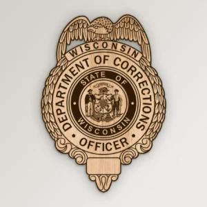 Wisconsin Department of Corrections Officer Badge SVG Vector911