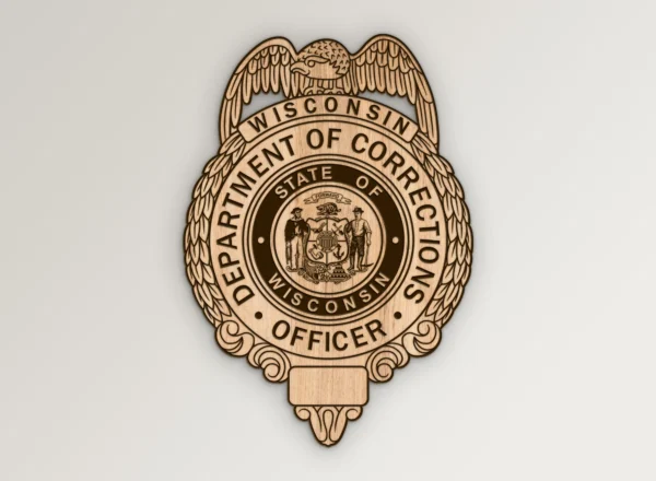 Wisconsin Department of Corrections Officer Badge SVG Vector911