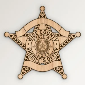 Wise County Texas Sheriff's Office Badge SVG Vector911