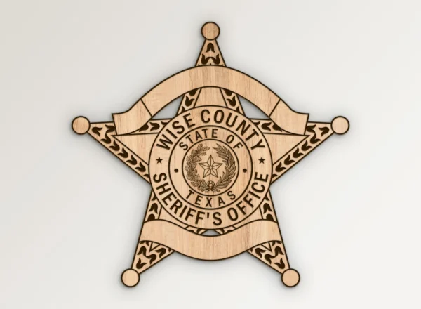 Wise County Texas Sheriff's Office Badge SVG Vector911