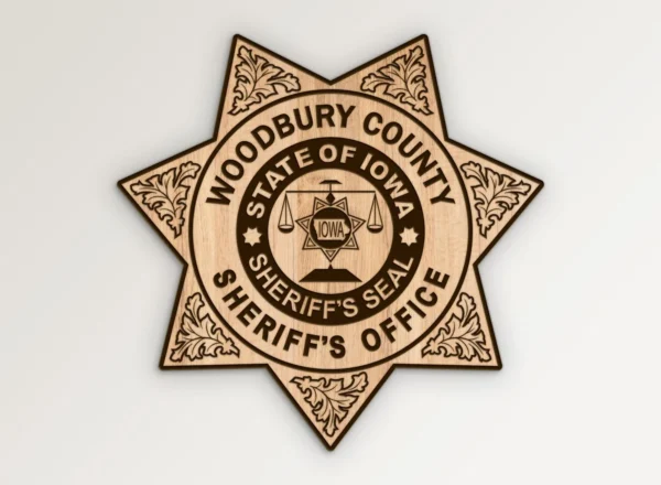 Woodbury County Iowa Sheriffs Office Badge SVG Vector911