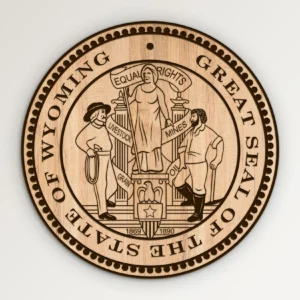 Great State Seal of Wyoming SVG Vector911