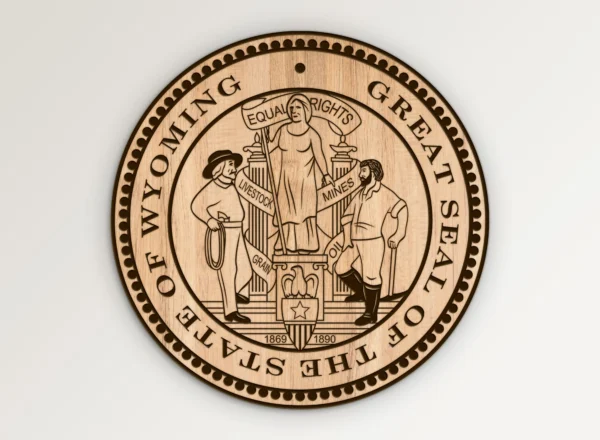 Great State Seal of Wyoming SVG Vector911