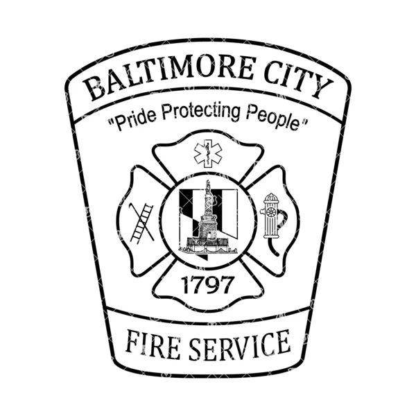 Baltimore City Maryland Fire Department Patch - Image 2