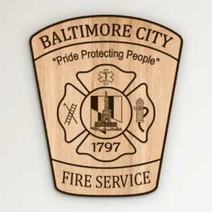 Baltimore City Maryland Fire Department Patch SVG Vector911