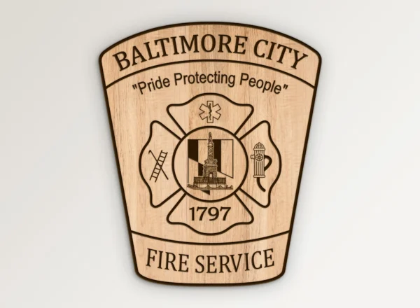 Baltimore City Maryland Fire Department Patch SVG Vector911