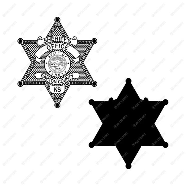 Barton County Kansas Sheriffs Office Badge - Image 3