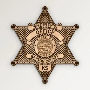 Barton County Kansas Sheriffs Office Badge SVG Vector911