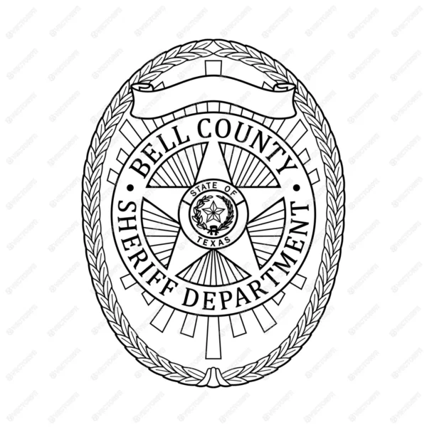 Bell County Texas Sheriffs Department Badge - Image 2