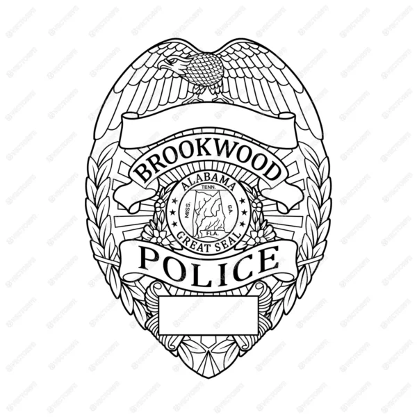 Brookwood Alabama Police Badge - Image 2