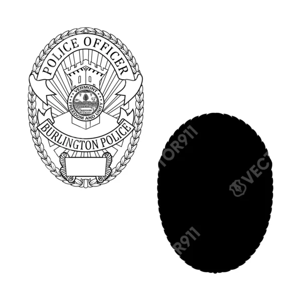 Burlington Vermont Police Officer Badge - Image 3