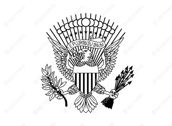 E Pluribus Unum Eagle SVG Vector911